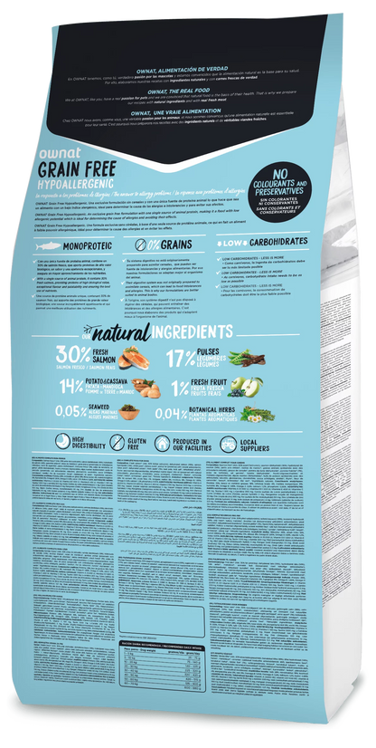 Ownat Grain Free Hypoallergenic Salmon 12 Kg