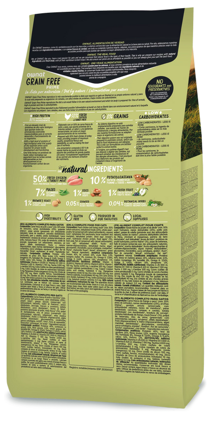 Ownat Grain Free Prime Adult 8 Kg
