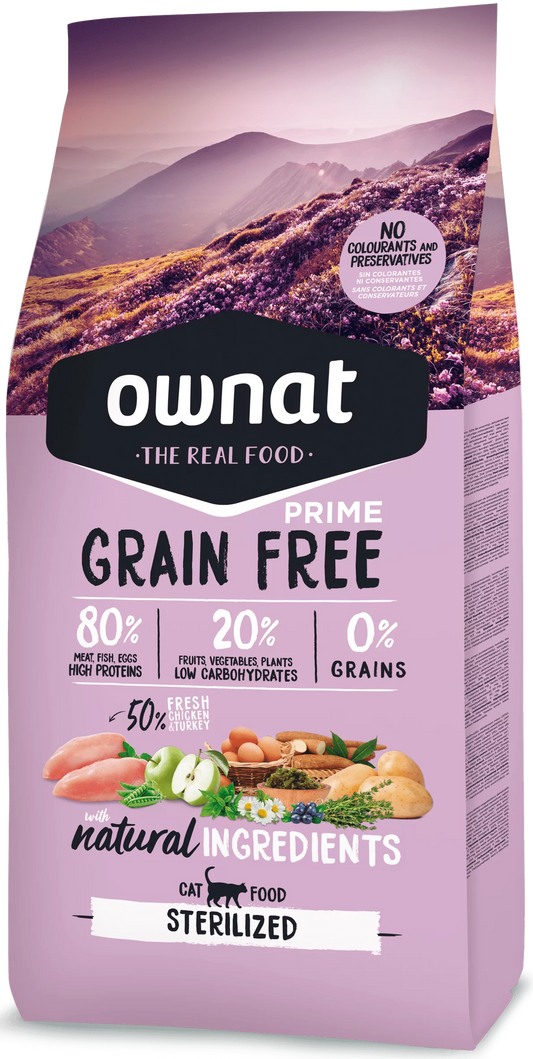 Ownat Grain Free Prime Sterilized 3 Kg 