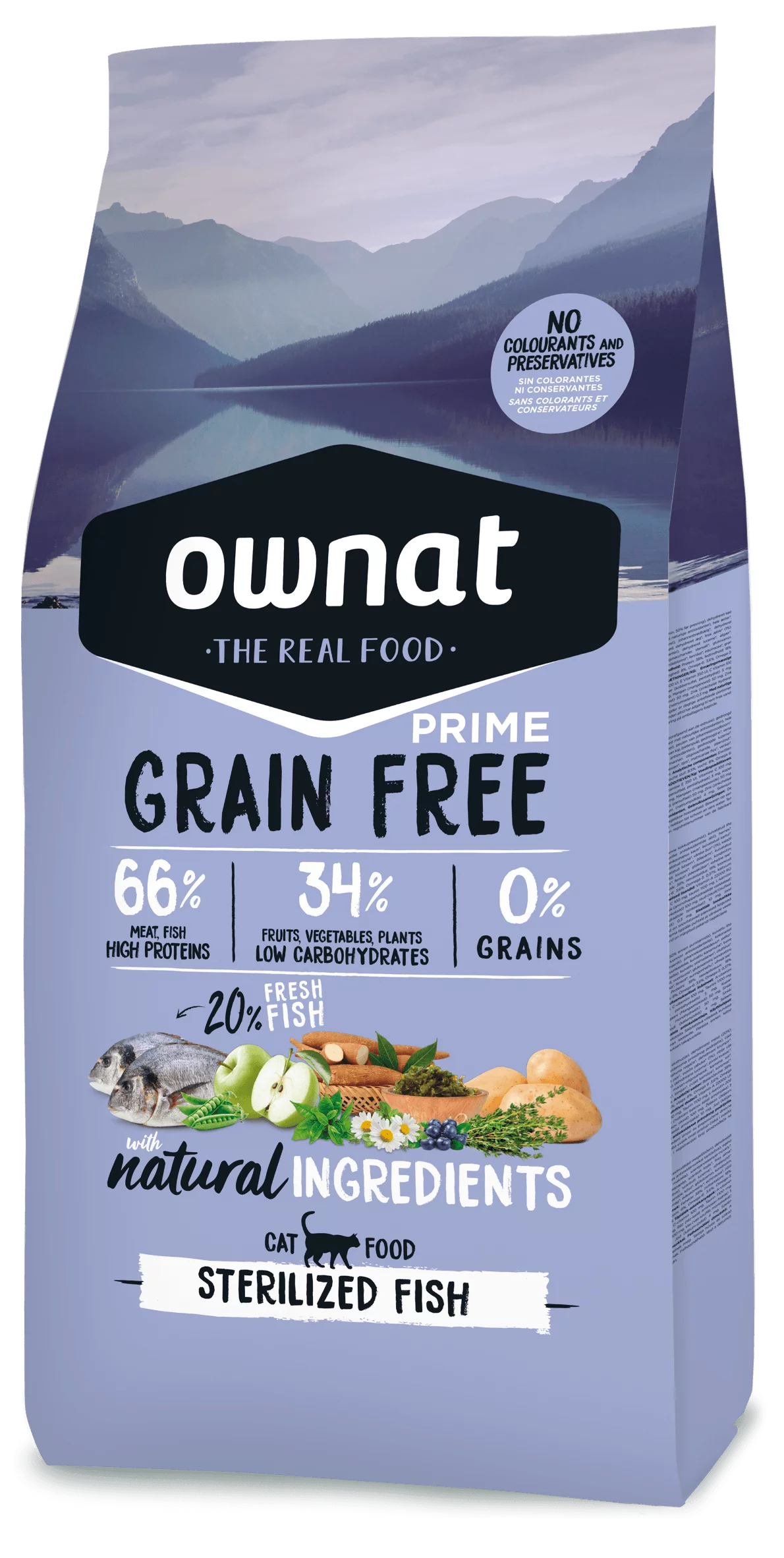 Ownat Grain Free Prime Sterilized Poisson 3 Kg