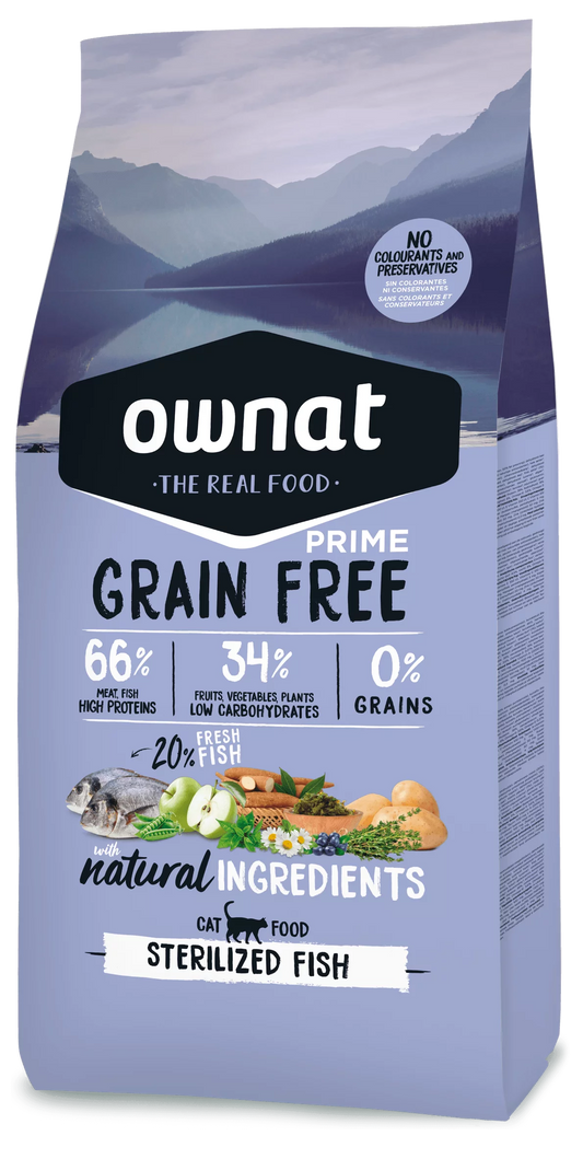 Ownat Grain Free Prime Sterilized Fish 3 Kg 