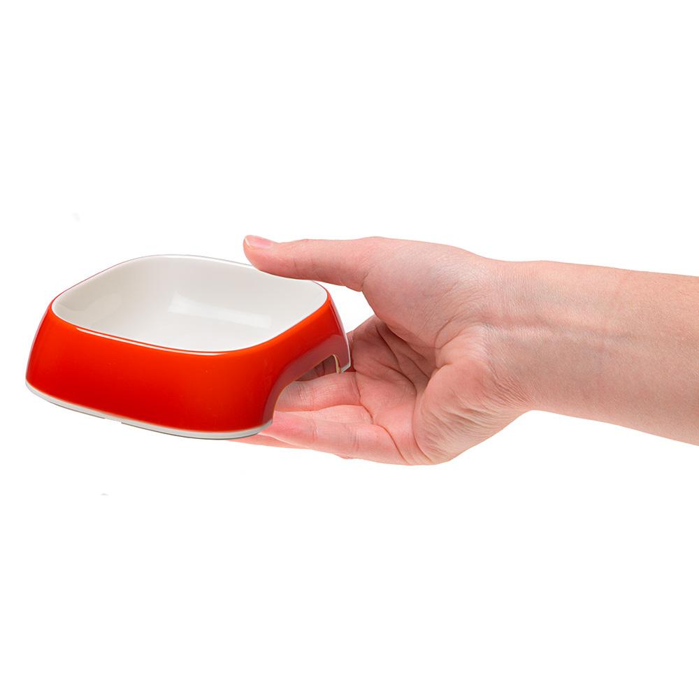 GLAMOR bowl Plastic bowl for dogs and cats. 13 x 12 xh 3.5 cm - 0.2 L (SUPER SMALL)