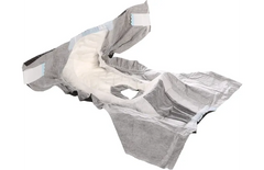 BLACK DIAPER M 12 PCS (36-52 cm)