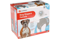 BLACK DIAPER M 12 PCS (36-52 cm)