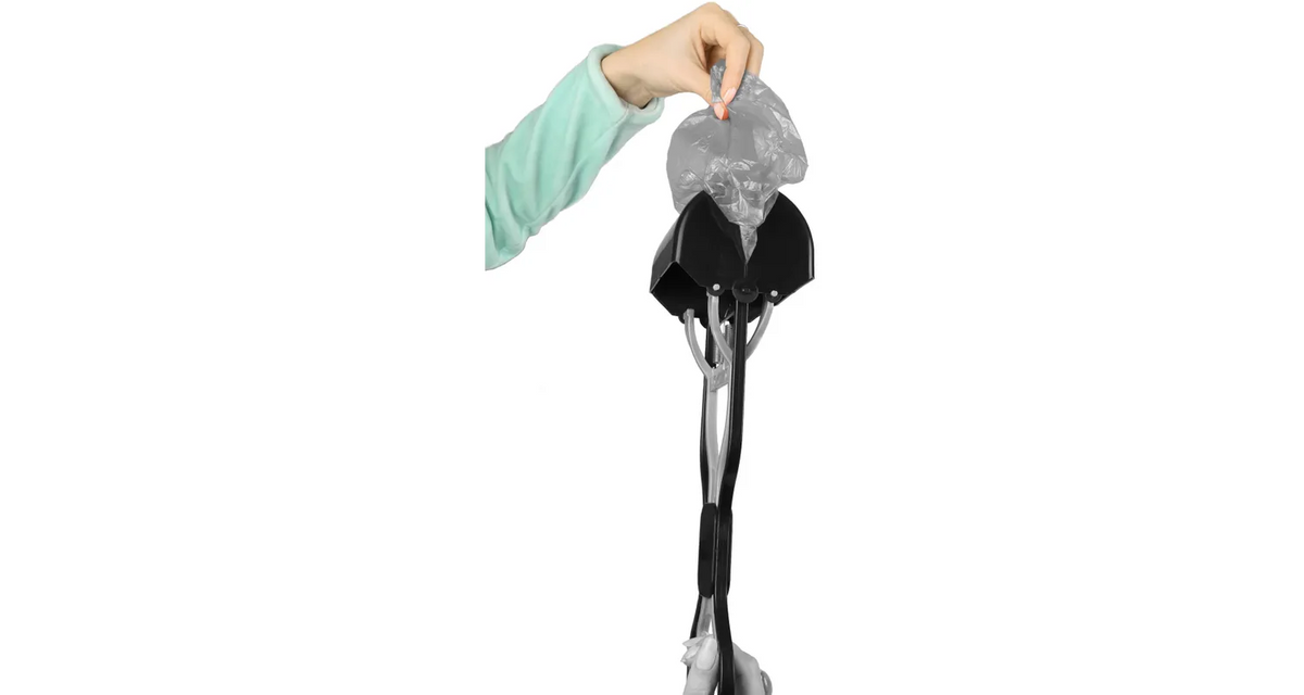 EASY SCOOP BLACK &amp;amp; GRAY TRASH SCOOPER (S)