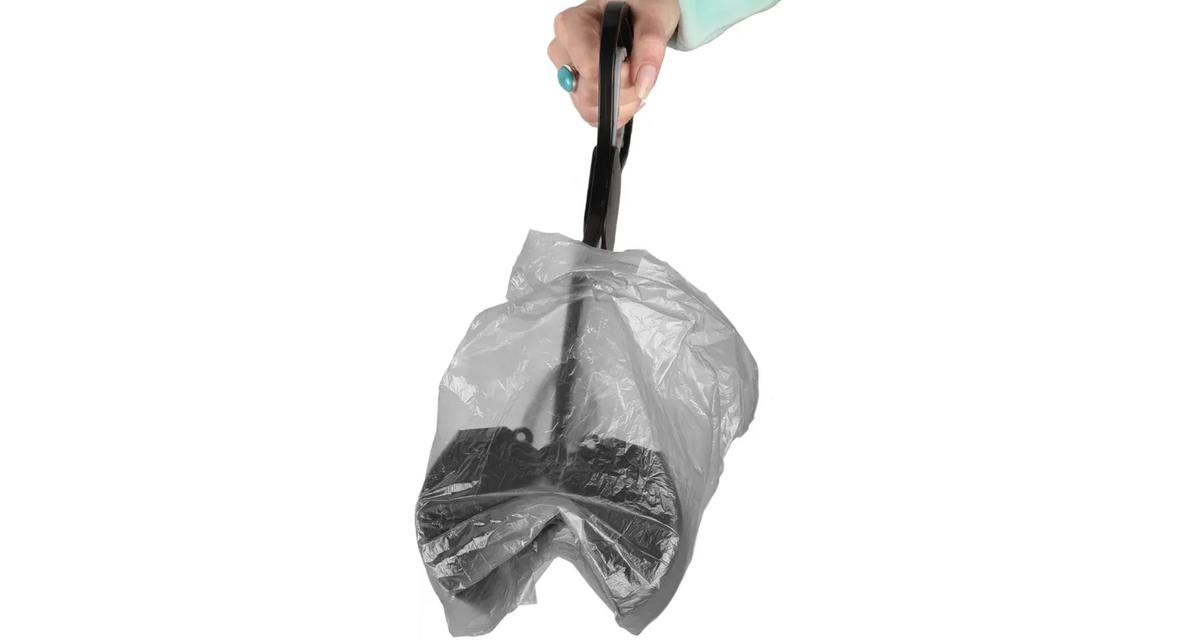 EASY SCOOP BLACK &amp;amp; GRAY TRASH SCOOPER (M)