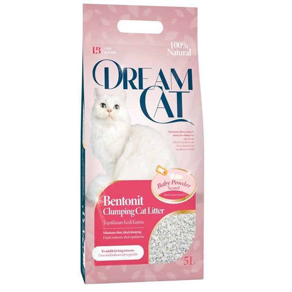 DreamCat Litière Agglomérante Baby Powder 10L