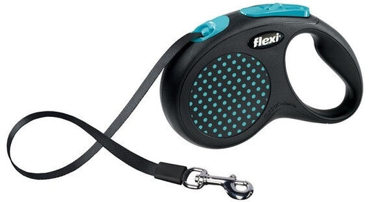 RETRACTABLE LEASH FLEXI Black Design M Strap 5m 