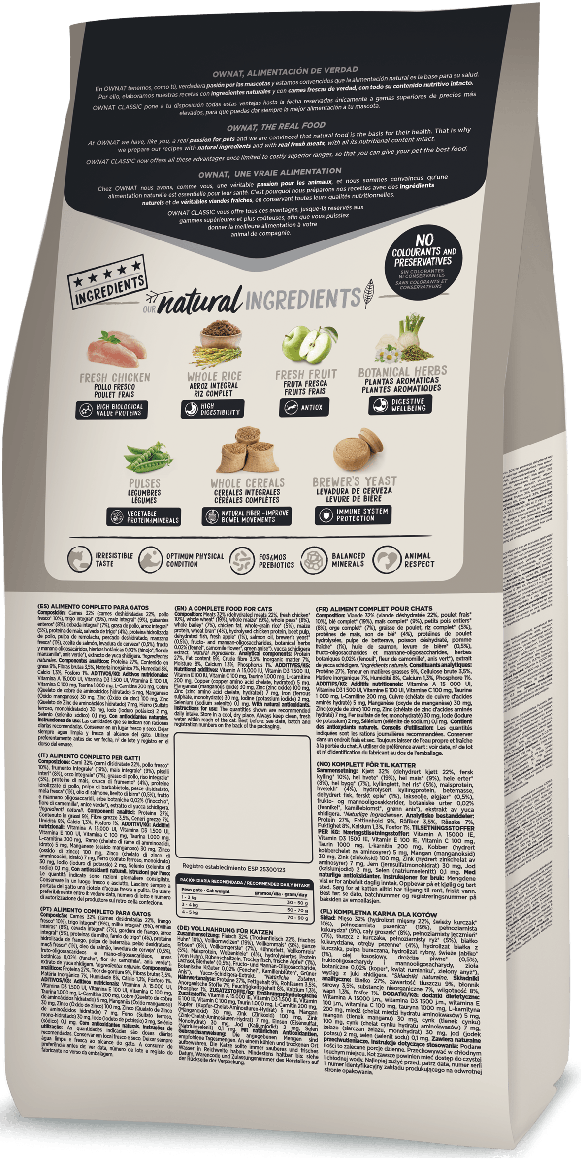 OWNAT CLASSIC LIGHT CATS 4 Kg