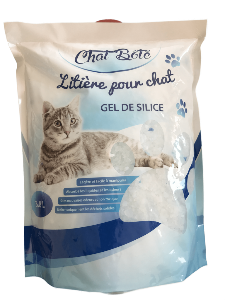 Litière Perles absorbantes gel de silice 3,8 l - Pour chat - Cdiscount  Animalerie