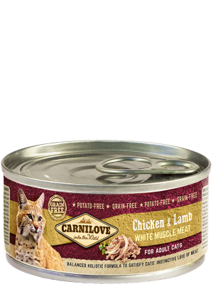 Carnilove Mousse Poulet &amp; Agneau pour chat adulte 100 G