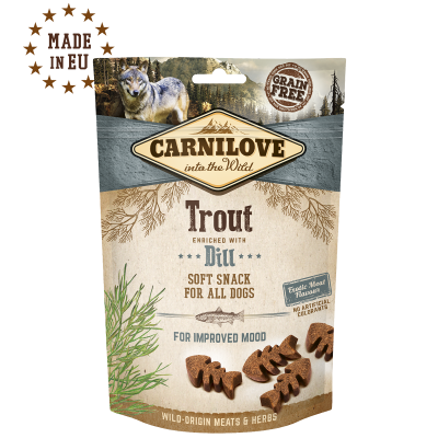 Carnilove Snack Truite semi-humide enrichie à l&#39;aneth 200 G