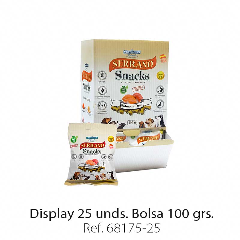 Friandises Serrano Saumon et Thon 100 G