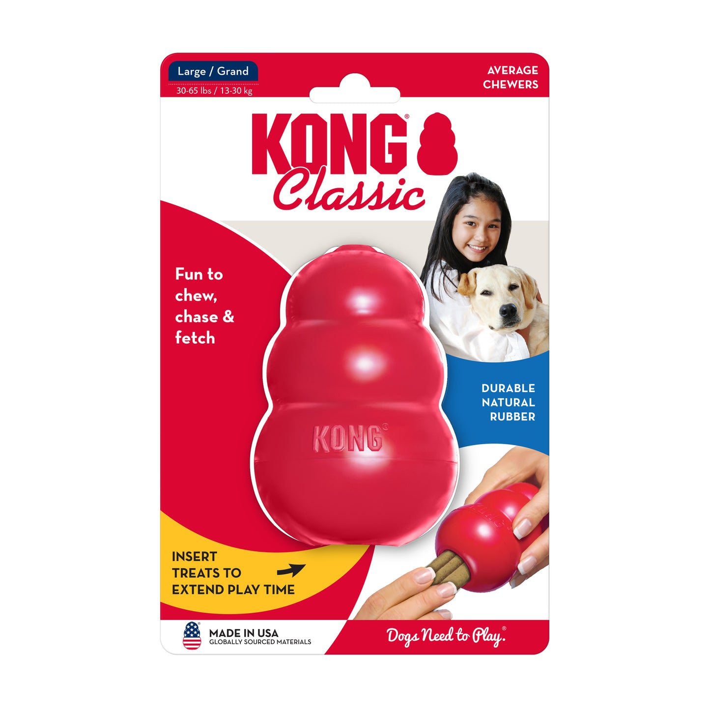 Jouet pour Chien KONG CLASSIC ULTRA SOLIDE