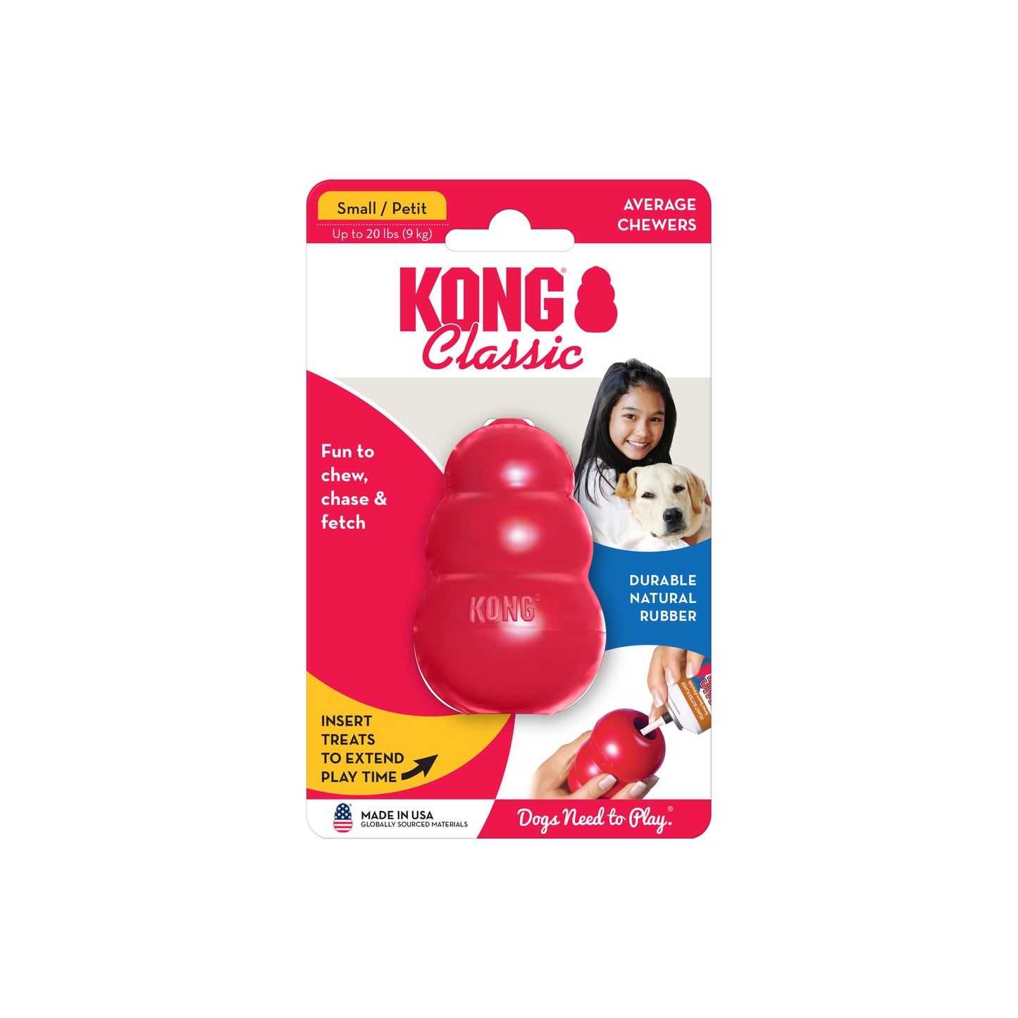 Jouet pour Chien KONG CLASSIC ULTRA SOLIDE