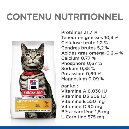 HILL&#39;S SCIENCE PLAN Adult Cat Urinary Health Chicken 1.5 KG 