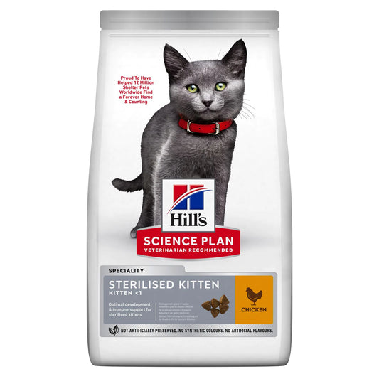 HILL'S SCIENCE PLAN Aliment Sec pour Chat Sterilised Kitten Poulet 1,5 KG